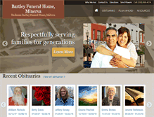 Tablet Screenshot of bartleyfuneralhome.com